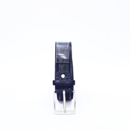 Kožni kaiš 3,7 cm crni 7221 - Slika 3