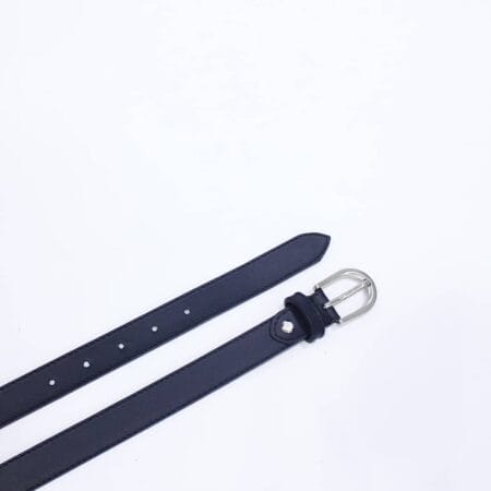 Kožni kaiš 2,2 cm crni 7220