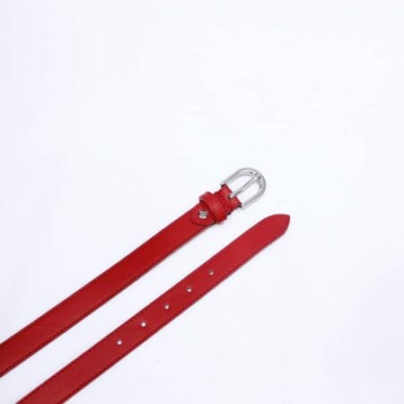 Kožni kaiš 2,8 cm crveni 7211